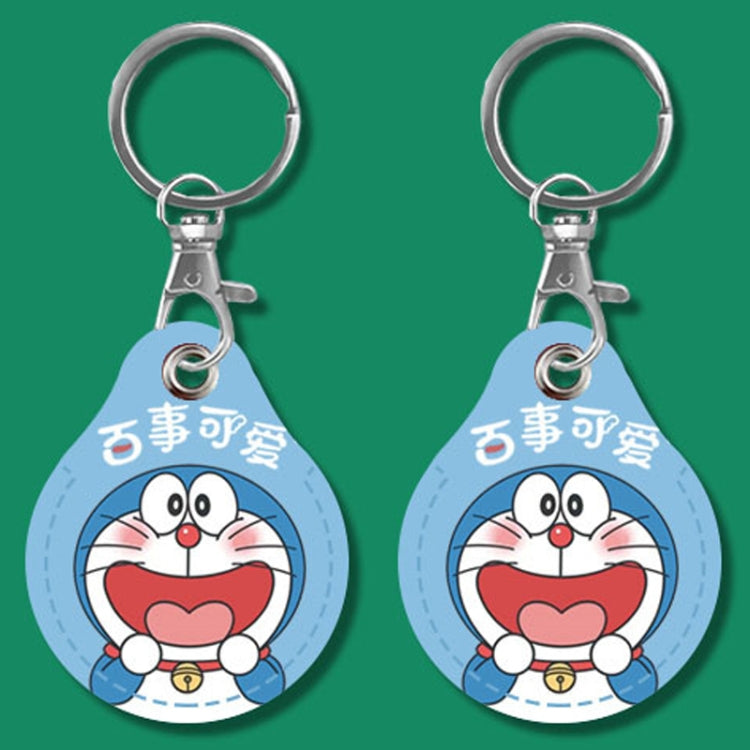 2pcs Cute Sensor Access Door Card Cover Keychain Elevator Water Drops Round Key Holder, Black, Pink, Wine Red, Pinch Winnie the Pooh, Pinch Strawberry Bear, Purple Rabbit, Cookie Doraemon, Fortune Cat, Circus, Starry Bear, Starry Bunny, Rich Woman Red ...
