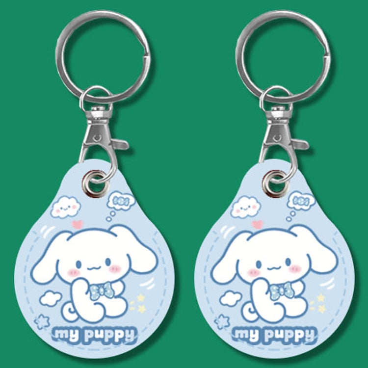 2pcs Cute Sensor Access Door Card Cover Keychain Elevator Water Drops Round Key Holder, Black, Pink, Wine Red, Pinch Winnie the Pooh, Pinch Strawberry Bear, Purple Rabbit, Cookie Doraemon, Fortune Cat, Circus, Starry Bear, Starry Bunny, Rich Woman Red ...