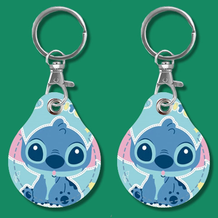2pcs Cute Sensor Access Door Card Cover Keychain Elevator Water Drops Round Key Holder, Black, Pink, Wine Red, Pinch Winnie the Pooh, Pinch Strawberry Bear, Purple Rabbit, Cookie Doraemon, Fortune Cat, Circus, Starry Bear, Starry Bunny, Rich Woman Red ...