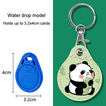 Load image into Gallery viewer, 2pcs Cute Sensor Access Door Card Cover Keychain Elevator Water Drops Round Key Holder