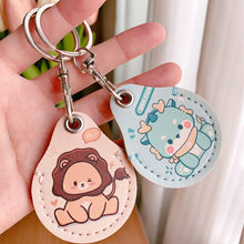 Load image into Gallery viewer, 2pcs Cute Sensor Access Door Card Cover Keychain Elevator Water Drops Round Key Holder