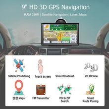 Load image into Gallery viewer, 9 Inch 8G/256M Car GPS Navigator With Large Screen Capacitive Bluetooth Map, United States, Canada, Mexico Map, Europe Map, United Kingdom Map, Germany Map, Russia + Ukraine + Belarus Map, Australia Map, South America Map, Middle East Map              ...