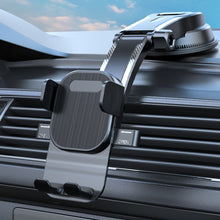 Load image into Gallery viewer, Car Suction Cup Dashboard Automatic Lock Mobile Phone Holder, Glossy Telescopic Base, Glossy Waterfall Base, Brushed Telescopic Base, Brushed Waterfall Base, Black Air Outlet, Orange Air Outlet, Black Telescopic, Orange Telescopic, Black Waterfall     ...
