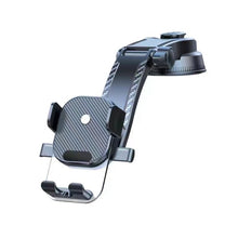 Load image into Gallery viewer, Car Suction Cup Dashboard Automatic Lock Mobile Phone Holder, Glossy Telescopic Base, Glossy Waterfall Base, Brushed Telescopic Base, Brushed Waterfall Base, Black Air Outlet, Orange Air Outlet, Black Telescopic, Orange Telescopic, Black Waterfall     ...