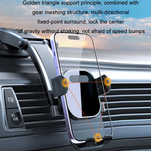 Load image into Gallery viewer, Car Suction Cup Dashboard Automatic Lock Mobile Phone Holder, Glossy Telescopic Base, Glossy Waterfall Base, Brushed Telescopic Base, Brushed Waterfall Base, Black Air Outlet, Orange Air Outlet, Black Telescopic, Orange Telescopic, Black Waterfall     ...