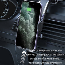Load image into Gallery viewer, Car Suction Cup Dashboard Automatic Lock Mobile Phone Holder, Glossy Telescopic Base, Glossy Waterfall Base, Brushed Telescopic Base, Brushed Waterfall Base, Black Air Outlet, Orange Air Outlet, Black Telescopic, Orange Telescopic, Black Waterfall     ...