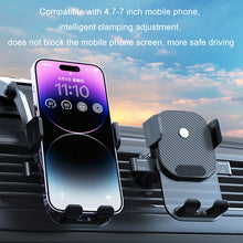 Load image into Gallery viewer, Car Suction Cup Dashboard Automatic Lock Mobile Phone Holder, Glossy Telescopic Base, Glossy Waterfall Base, Brushed Telescopic Base, Brushed Waterfall Base, Black Air Outlet, Orange Air Outlet, Black Telescopic, Orange Telescopic, Black Waterfall     ...