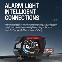 Load image into Gallery viewer, HUD Head-up Display OBD LCD Mileage Speedometer