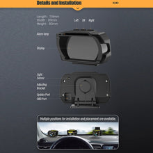 Load image into Gallery viewer, HUD Head-up Display OBD LCD Mileage Speedometer