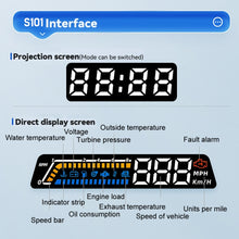 Load image into Gallery viewer, Head-up Display OBD Multi-function Vehicle Instrument Oil Temperature Gearbox Monitoring Screen