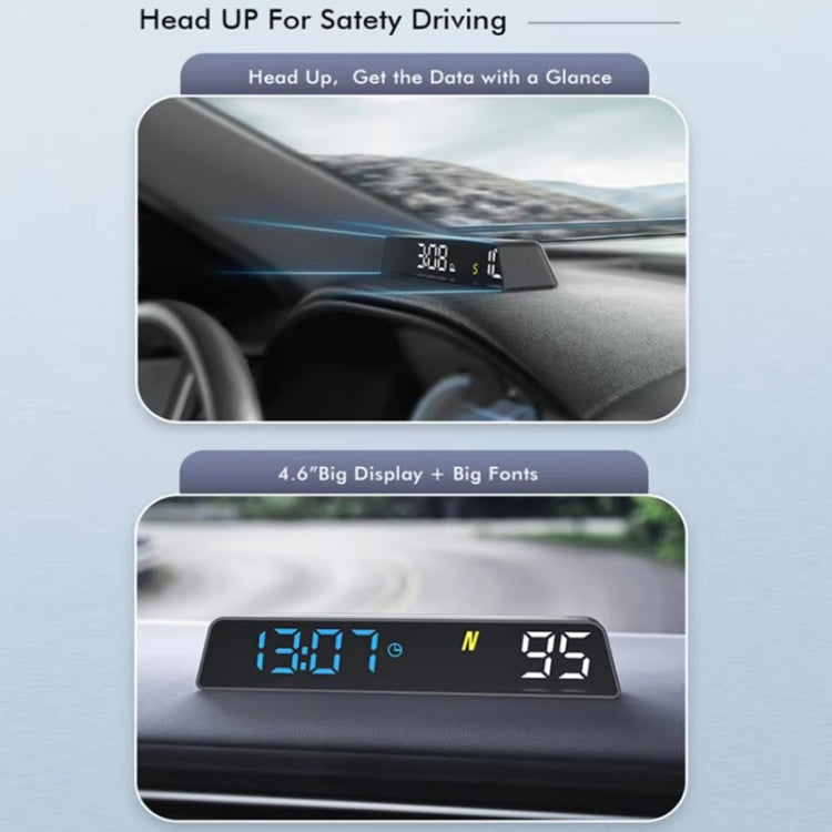 Head-up Display USB Powered High-definition Vehicle Code Altitude Meter