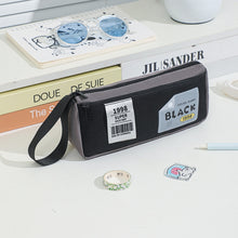 Load image into Gallery viewer, Retro Triangle Design Double-layer Handheld Pencil Case Student Stationery Bag