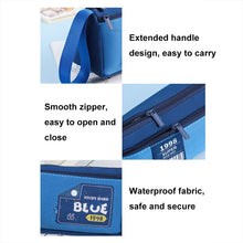 Load image into Gallery viewer, Retro Triangle Design Double-layer Handheld Pencil Case Student Stationery Bag