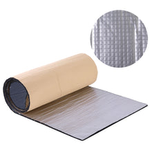 Load image into Gallery viewer, Car Thick Aluminum Foil Hood Heat And Sound Insulation Pad, 250x180x5mm, 250x180x10mm, 400x250x5mm, 400x250x10mm
