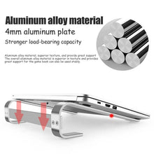 Load image into Gallery viewer, Aluminum Alloy Desktop Laptop Stand, for 10-18 inch
