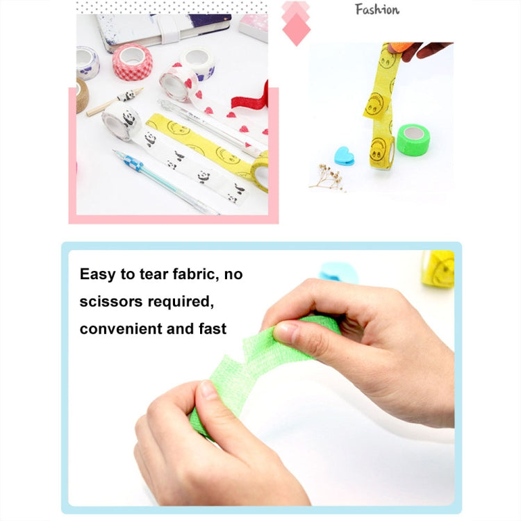 4rolls /Pack 2.5cm X 4.5m Cartoon Non-Woven Sports Protection Bandage