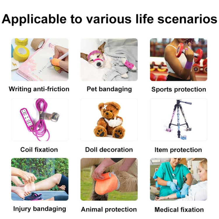 4rolls /Pack 2.5cm X 4.5m Cartoon Non-Woven Sports Protection Bandage