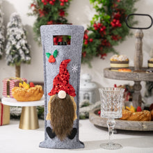 Load image into Gallery viewer, Christmas Cartoon Wine Bottle Cover Holiday Party Decoration Gift Bag, Red, Green, Pink, Black