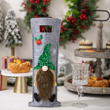 Load image into Gallery viewer, Christmas Cartoon Wine Bottle Cover Holiday Party Decoration Gift Bag, Red, Green, Pink, Black