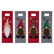 Load image into Gallery viewer, Christmas Cartoon Wine Bottle Cover Holiday Party Decoration Gift Bag, Red, Green, Pink, Black