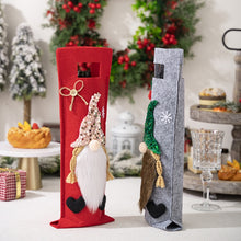 Load image into Gallery viewer, Christmas Cartoon Wine Bottle Cover Holiday Party Decoration Gift Bag, Red, Green, Pink, Black