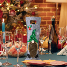 Load image into Gallery viewer, Christmas Cartoon Wine Bottle Cover Holiday Party Decoration Gift Bag, Red, Green, Pink, Black