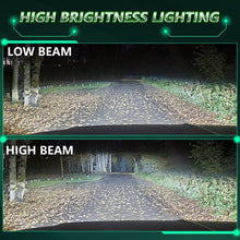 Load image into Gallery viewer, Pair 150W Four Copper Tube 24 LED Spotlight Car Headlight, 9005, 9006, 9012, H1, H4, H7, H11