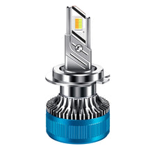 Load image into Gallery viewer, 50W Three-color LED Double Copper Tube Aluminum Alloy Headlight, 9005, 9006, 9012, H1, H4, H7, H11