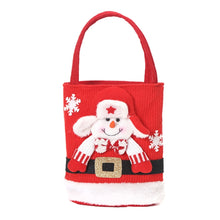 Load image into Gallery viewer, Cute Large Capacity Christmas Decorations Gift Bag Kids Candy Tote Bag, Santa Claus, Snowman, Elk, Bear