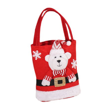 Load image into Gallery viewer, Cute Large Capacity Christmas Decorations Gift Bag Kids Candy Tote Bag, Santa Claus, Snowman, Elk, Bear