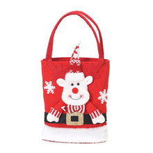Load image into Gallery viewer, Cute Large Capacity Christmas Decorations Gift Bag Kids Candy Tote Bag, Santa Claus, Snowman, Elk, Bear