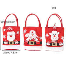 Load image into Gallery viewer, Cute Large Capacity Christmas Decorations Gift Bag Kids Candy Tote Bag, Santa Claus, Snowman, Elk, Bear