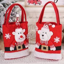 Load image into Gallery viewer, Cute Large Capacity Christmas Decorations Gift Bag Kids Candy Tote Bag, Santa Claus, Snowman, Elk, Bear