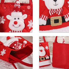 Load image into Gallery viewer, Cute Large Capacity Christmas Decorations Gift Bag Kids Candy Tote Bag, Santa Claus, Snowman, Elk, Bear