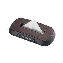 Load image into Gallery viewer, Car Sun Visor Hanging Sunroof Seat Back Tissue Box, Leather Black, Leather Beige, Leather Brown, Leather Red, Suede Dark Gray, Suede Beige, Suede Brown, Suede Red