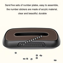 Load image into Gallery viewer, Car Sun Visor Hanging Sunroof Seat Back Tissue Box, Leather Black, Leather Beige, Leather Brown, Leather Red, Suede Dark Gray, Suede Beige, Suede Brown, Suede Red
