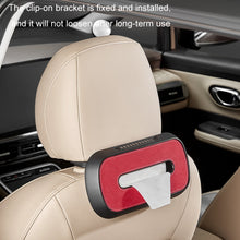 Load image into Gallery viewer, Car Sun Visor Hanging Sunroof Seat Back Tissue Box, Leather Black, Leather Beige, Leather Brown, Leather Red, Suede Dark Gray, Suede Beige, Suede Brown, Suede Red