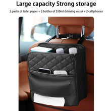 Load image into Gallery viewer, 2 In 1 Car Seat Back Storage Hanging Tissue Bag, Standard, Enlarged
