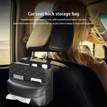Load image into Gallery viewer, 2 In 1 Car Seat Back Storage Hanging Tissue Bag, Standard, Enlarged