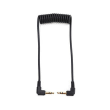 Load image into Gallery viewer, 3.5mm Stereo Car Audio Cable PU Gold-plated Elbow Spring Cable
