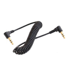 Load image into Gallery viewer, 3.5mm Stereo Car Audio Cable PU Gold-plated Elbow Spring Cable