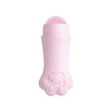 Load image into Gallery viewer, Natural Rose Quartz Face Oil Absorbing Roller Volcanic Stone Facial Skin Repair Cleansing Massager