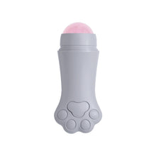 Load image into Gallery viewer, Natural Rose Quartz Face Oil Absorbing Roller Volcanic Stone Facial Skin Repair Cleansing Massager