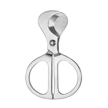 Load image into Gallery viewer, Portable Pill Cutter Stainless Steel Cigar Dispensing Scissors, Oval Handle, Oval Handle+Silicone Case, Round Handle Silver, Round Hanlde Gold