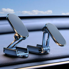Load image into Gallery viewer, D11 Magnetic Folding Car Phone Holder Rotatable Dashboard Stick-On Navigation Stand, Black Gloosy, Silver Gloosy