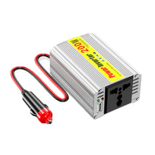 Load image into Gallery viewer, 200W Modified Sine Wave Inverter Car Mobile Phone 2.1A Universal Power Supply, 12 To 220V, 12 To 110V