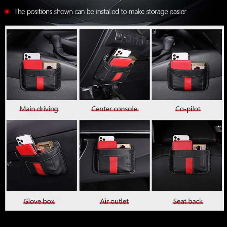 Multifunctional Car-Mounted Adhesive Mesh Bag For Storage Hanging Bags