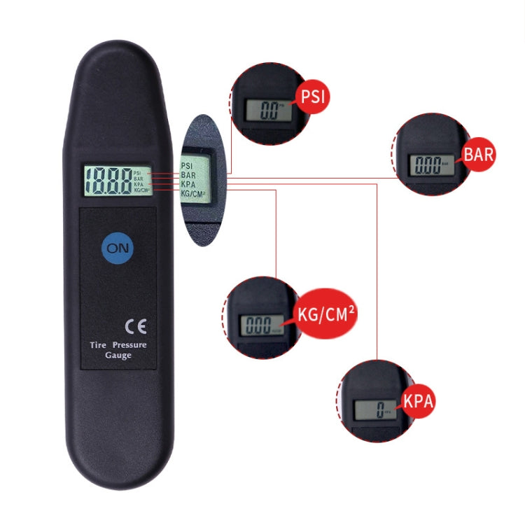 High-Precision Digital Display Car Tire Pressure Gauge, VT800