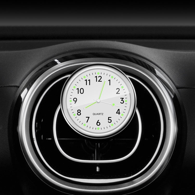 Car Digital Electronic Quartz Luminous Clock, Ruby Red, Ruby Blue, Gold, White, Silver, Black, Ruby Red+Air Outlet Clip, Ruby Blue+Air Outlet Clip, Gold+Air Outlet Clip, White+Air Outlet Clip, Silver+Air Outlet Clip, Black+Air Outlet Clip
