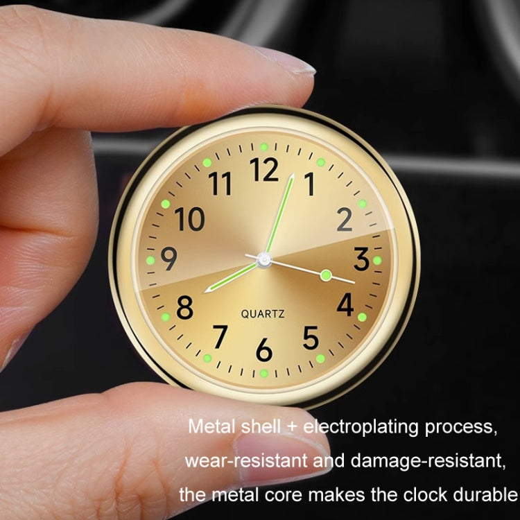 Car Digital Electronic Quartz Luminous Clock, Ruby Red, Ruby Blue, Gold, White, Silver, Black, Ruby Red+Air Outlet Clip, Ruby Blue+Air Outlet Clip, Gold+Air Outlet Clip, White+Air Outlet Clip, Silver+Air Outlet Clip, Black+Air Outlet Clip